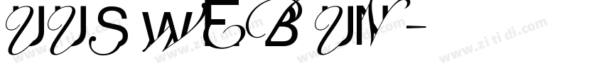 UUS WEB UN字体转换